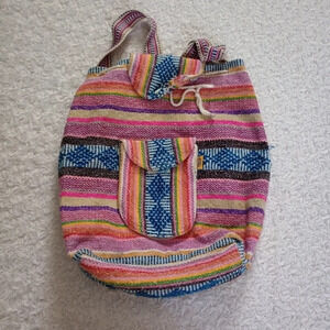 Pizon Handmade boho Multicolor girl backpack